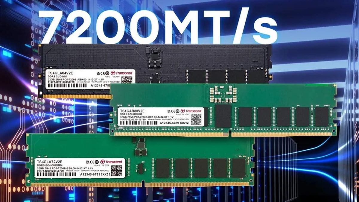 Transcend launches full range of DDR5-7200 embedded DRAM modules to accelerate upgrades for AI PCs, edge computing, and server platforms